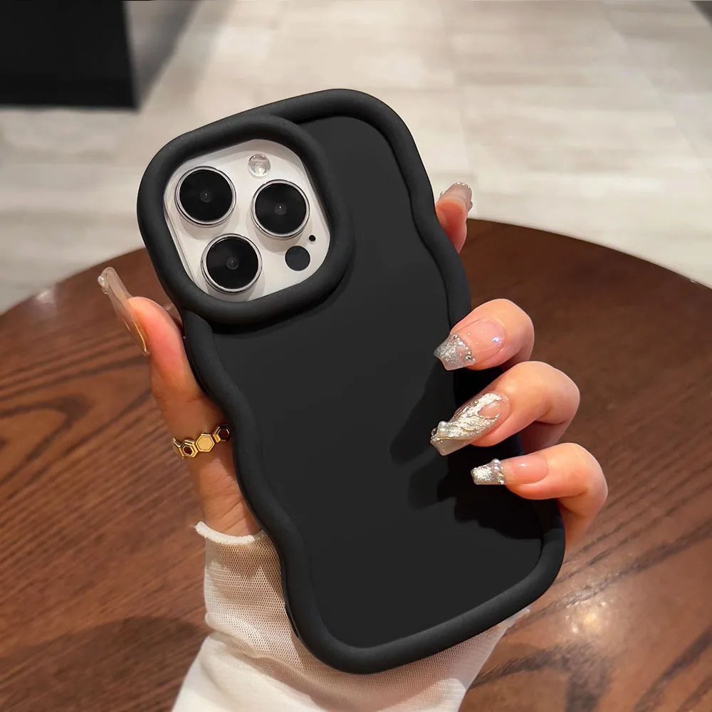 Soft Wave Curved Edge Phone Case Cover