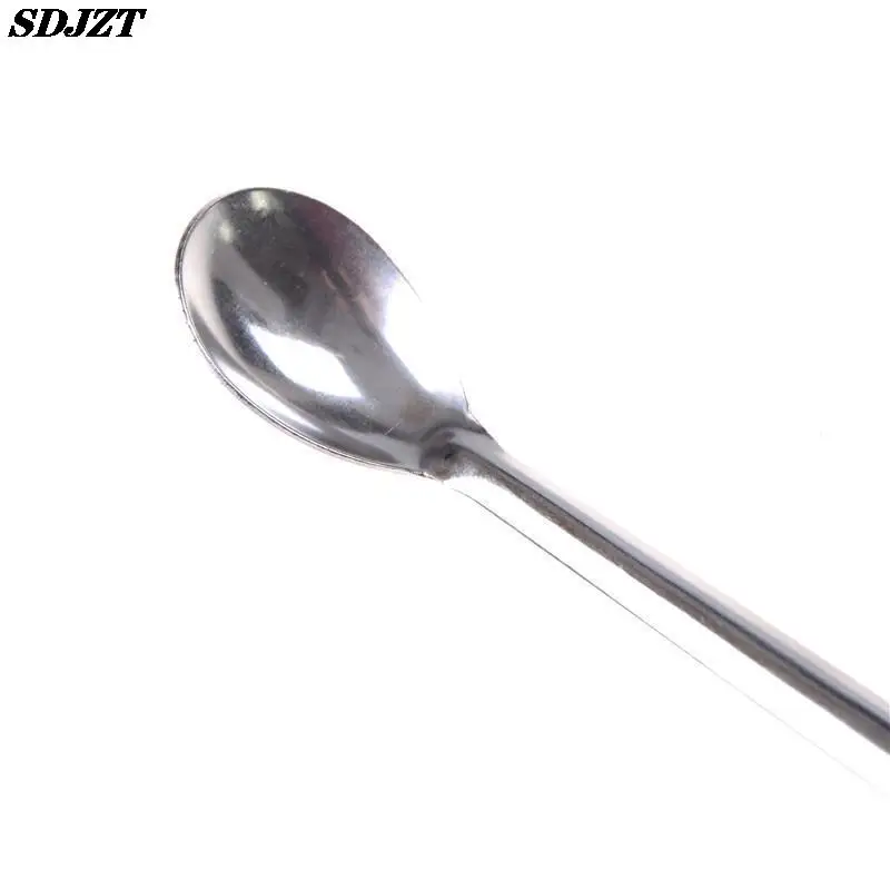 lab supplies Horn Spoon,Medicinal ladle with Spatula,Home Household Handy Tools Length 200mm Laboratory Supplies for Teaching
