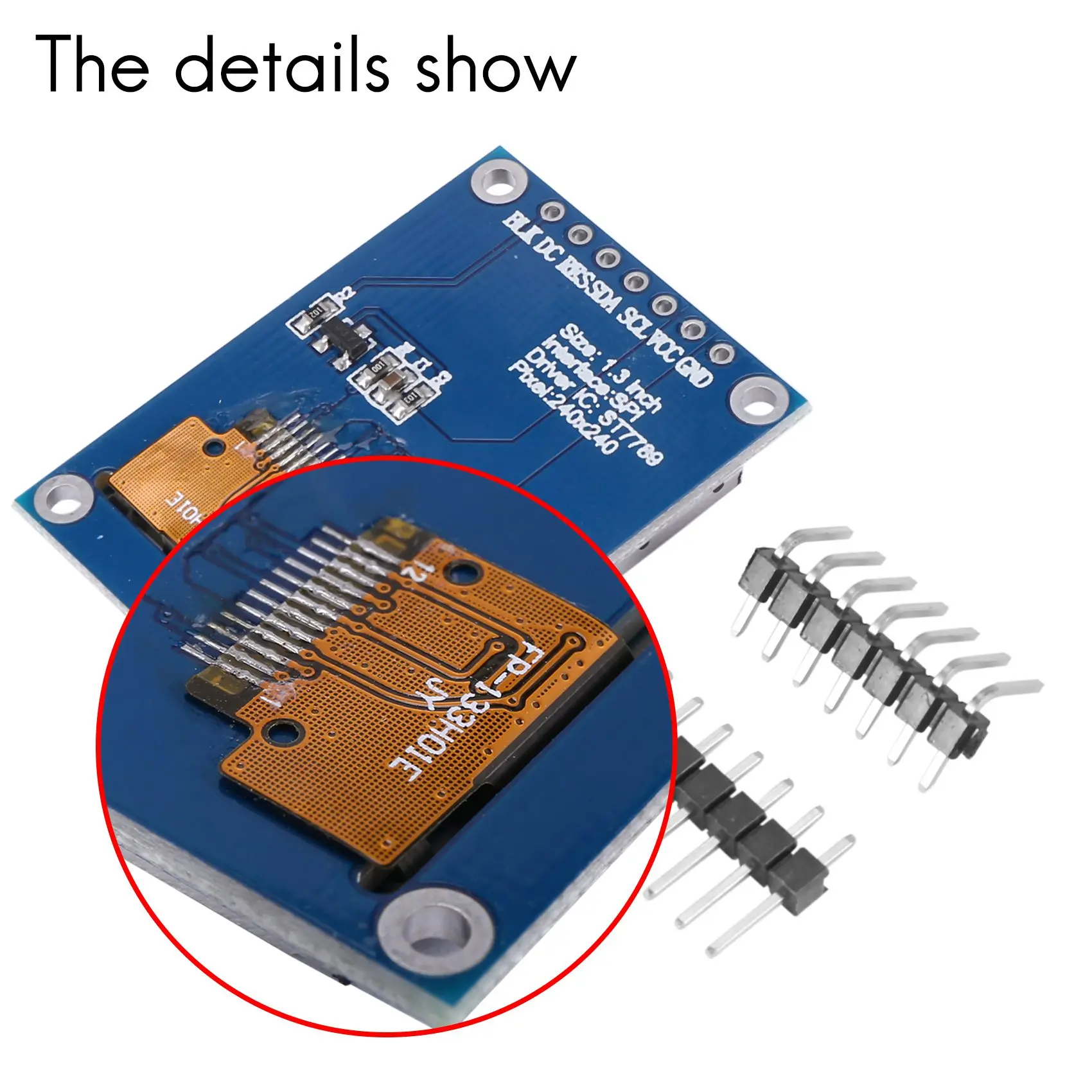 1.3 ġ Ips Hd Tft St7789 ̺ Ic 240x240 Spi  3.3V  Spi ̽ Ǯ ÷ Tft Lcd ÷