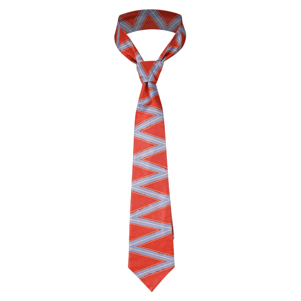 Anger Roleplay Fantasy Tie Inside Cos Out Adult Men Red Printed Tie Halloween Carnival Party Costume Accessories game cosplay props,anime necktie accessories