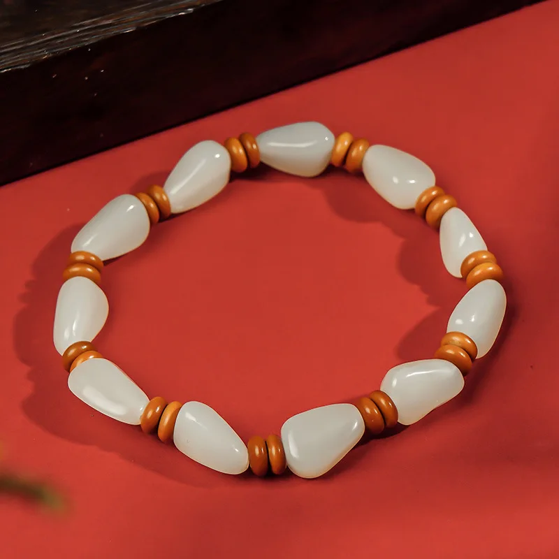 

Натуральный нефритовый драгоценный камень для мужчин и женщин, Изящные Ювелирные изделия из натурального нефрита, бусины из камня