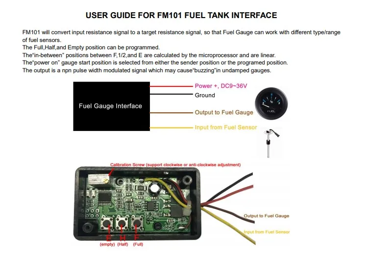 Ohm Signal Invertor Fuel Gauge Convertor Acts as Interface Between Level Tank Sender & Gauge for All Level and Sensor