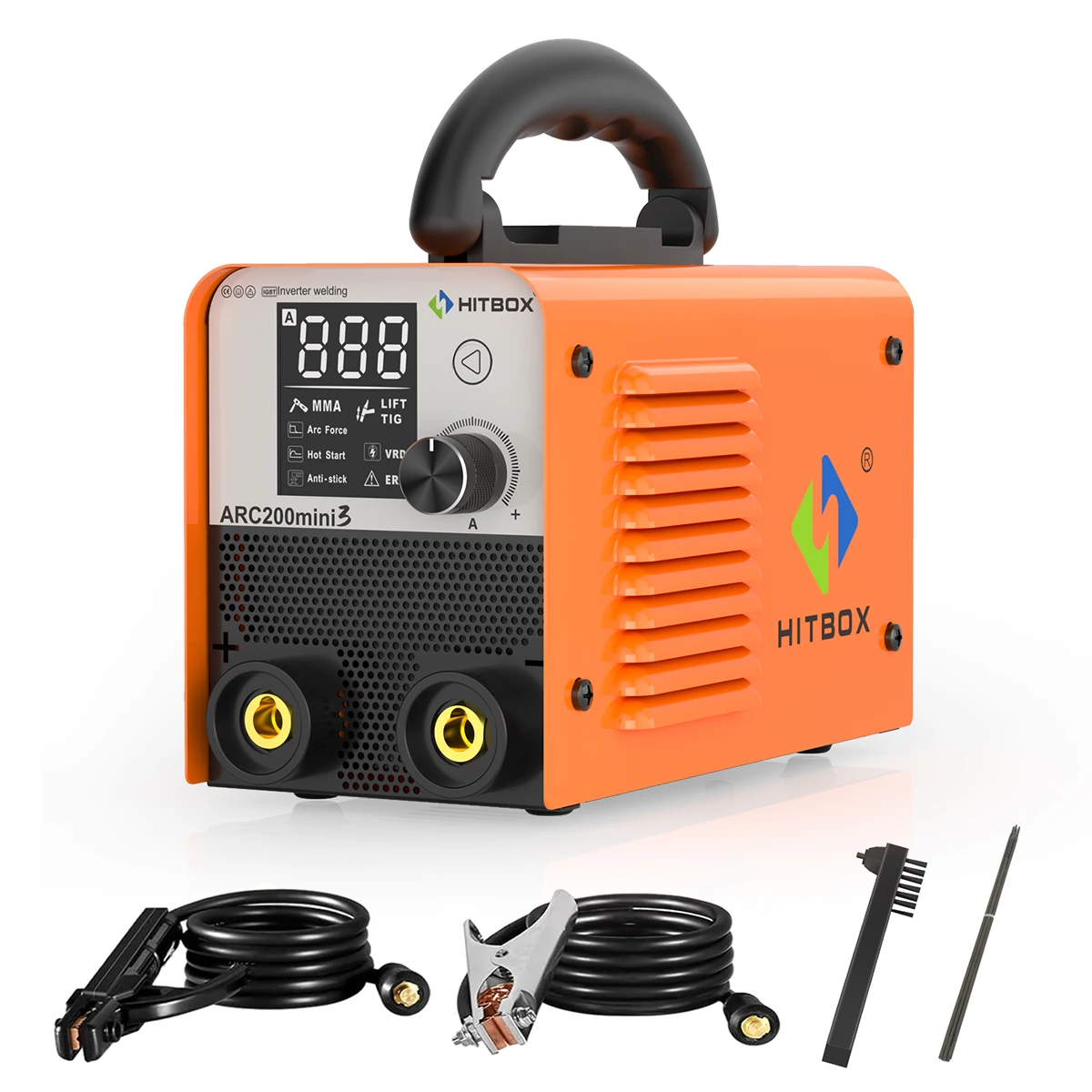 HITBOX 2 in 1 Welding Machine MMA/Lift TIG Ultra-mini IGBT Inverter LED Display 10-200A Portable Home Welder ARC200 Mini3