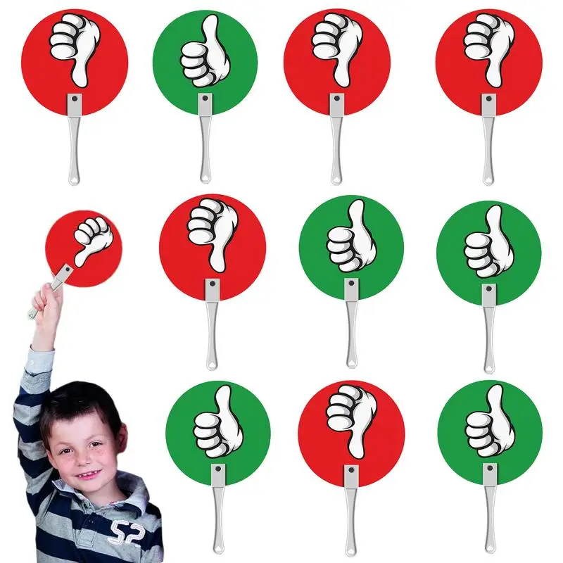 

Voting Paddles Classroom Event Paddles 10pcs Classroom Voting Paddles Teacher Green Red True False Paddle For School Student