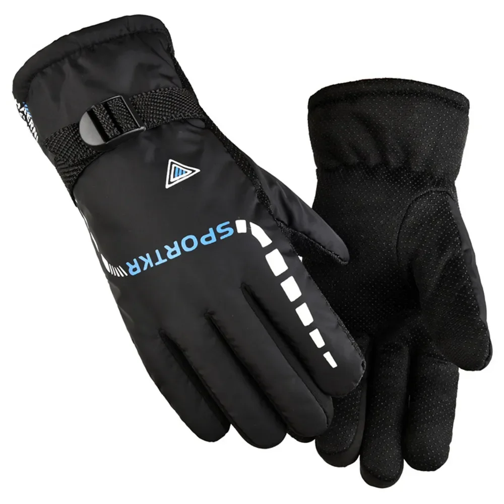 Outdoor Driving Sport Gloves Windproof Waterproof Thermal Gloves For Men Women Touchscreen Full Finger Glove_voghion.com
