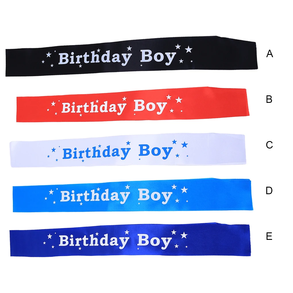 

Birthday Sash Party Prop Clothing Accessory Children Costume Sashes