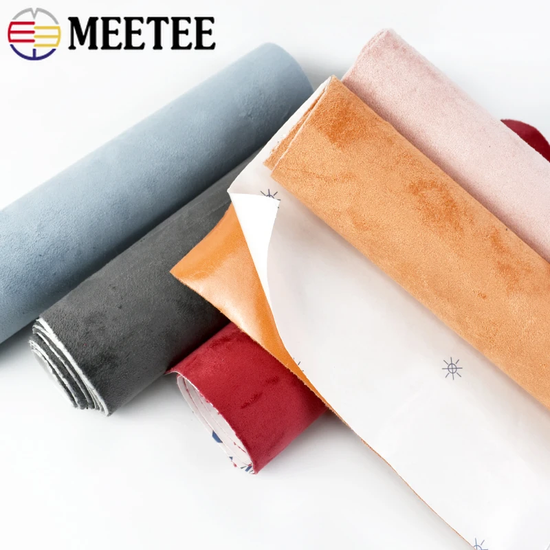 20*30/20*70cm Meetee Suede Fabric 0.8mmThick Self-adhesive Adhesive Cloth  Repair Patch Car Interior Synthe Decorative DIY Supply