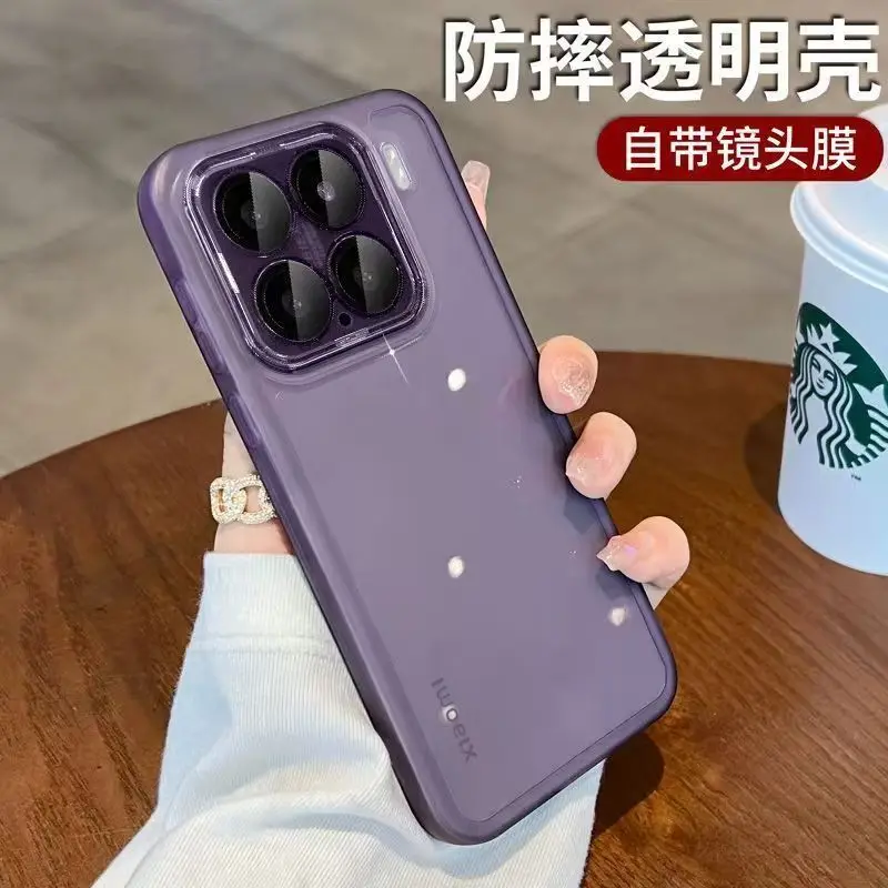 Advanced Drop-Proof Soft Shell Case with Built-in Lens Film, Anti-Scratch Protection, and Enhanced Durability