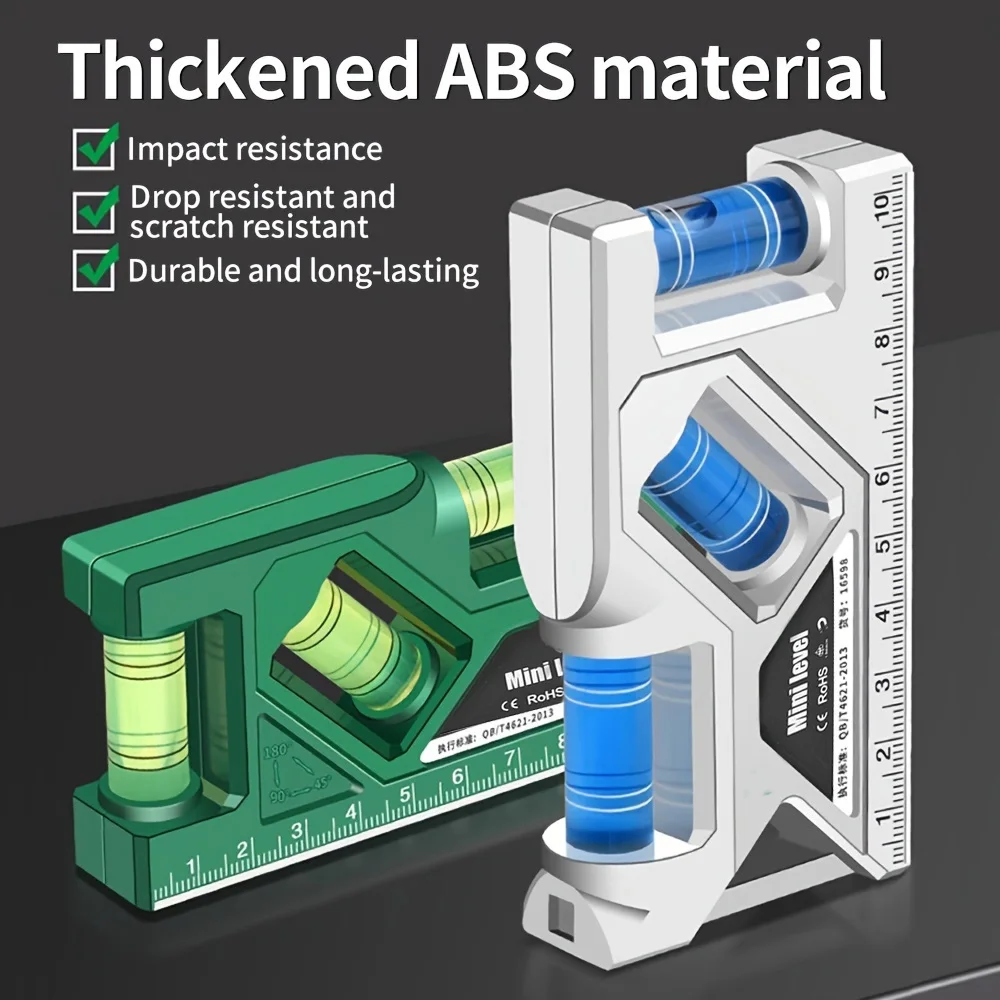 Compact High-Precision Magnetic Level and Protractor Tool