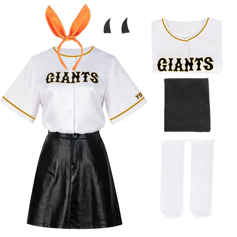 

Anime OSHI NO KO Mem Cho Cosplay Costume Sportwear For Women Girls Top Skirt Headband Roleplay Outfits Halloween Carnival Suit