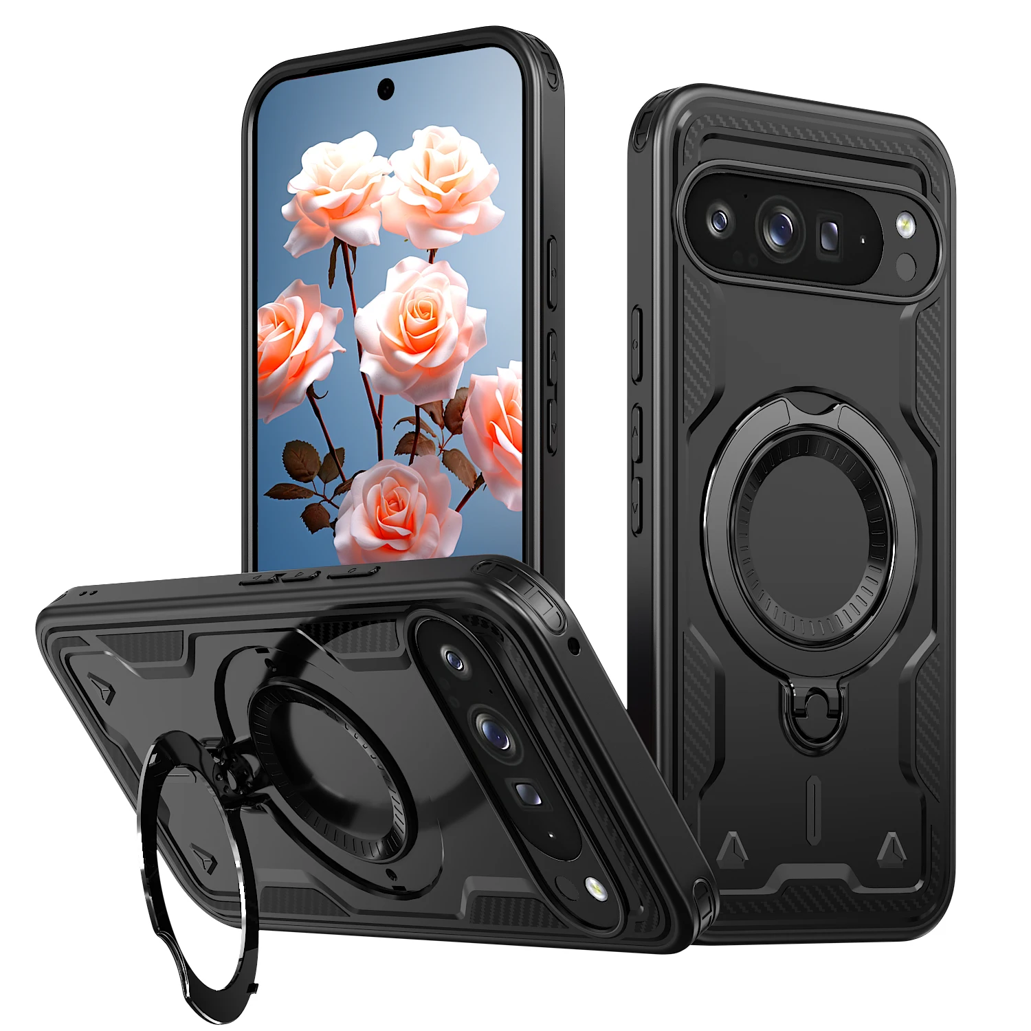 Magnetic Rotatable Stand Case with Kickstand and Enhanced Protection