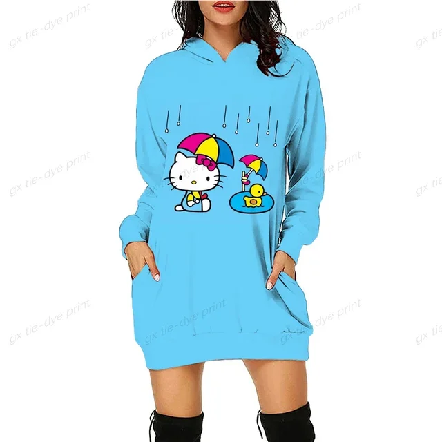 thumbnail image 1 of Sudaderas y sudaderas con capucha de HELLO KITTY para mujer Sudaderas con capucha de HELLO KITTY para otoño y primavera Sudaderas con capucha de manga larga de otoño y primavera de Harajuku, 1 of 5