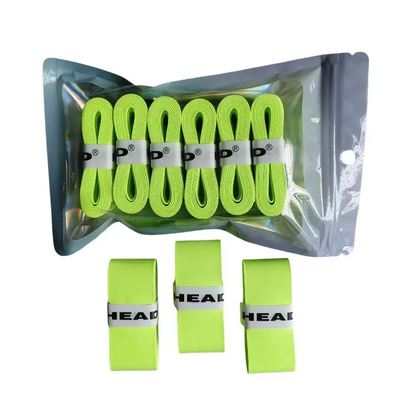 head 6pcs Overgrip Sweat Band Absorption Sticky PU Tennis Racket Padle Grip Hand Glue Tennis Badminton Racket Grip Belt