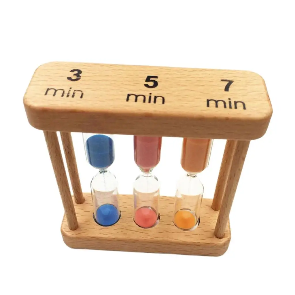 

Wood Hourglass Sand Timer Sandglass Sand Clock Timer Kids Playing Kitchen