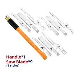 Precision Mini Hand Saw Tool Kit with 3 Craft Blades (Set C)