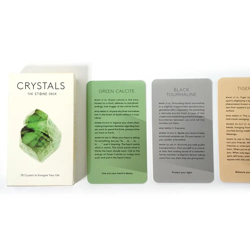 Crystals The Stone Deck 78 Crystals To Energize Your Life Tarot Cards 5