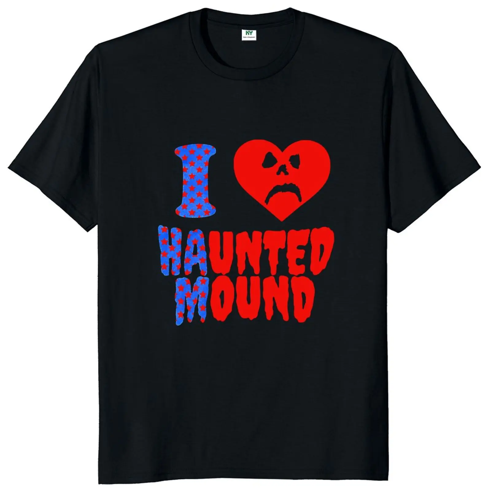 Sematary I Love Haunted Mound T Shirt Popular Trend Heart Shape Unisex Cotton Short Sleeve Tshirt