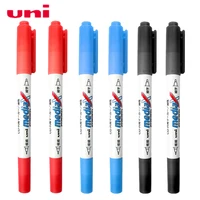 Japanese Stationery Uni Doubel Headed Oil Marker Pen ,0.4~0.9mm Writing Quick Dry Pen For CD Glass Ceramic Fabric Leather Tire 2