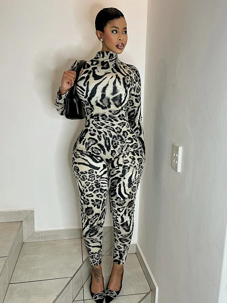 Kliou Leopard Print Jumpsuit Image 11