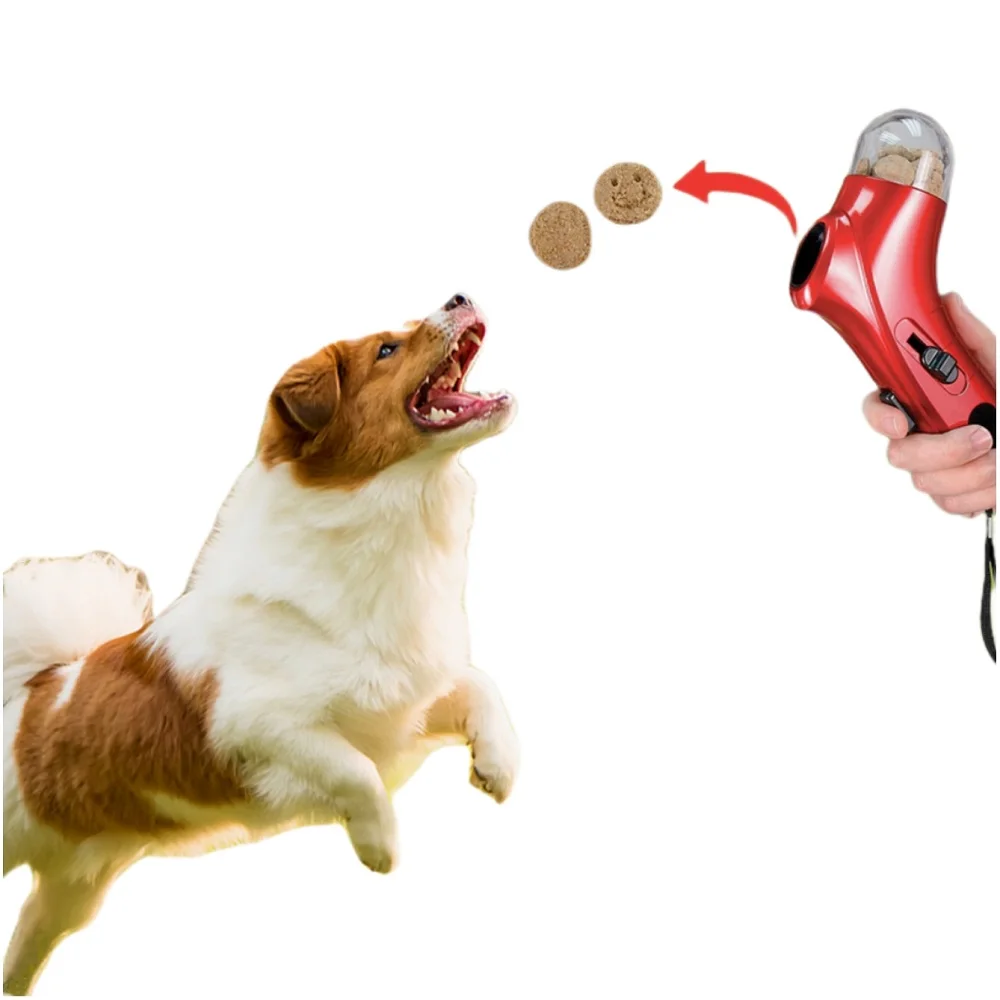 

Pet Dog Snack Catapult, Pet Interactive Lose Weight Reward Outdoor Training Launcher Toys, Food Dispenser for Cats and Dogs