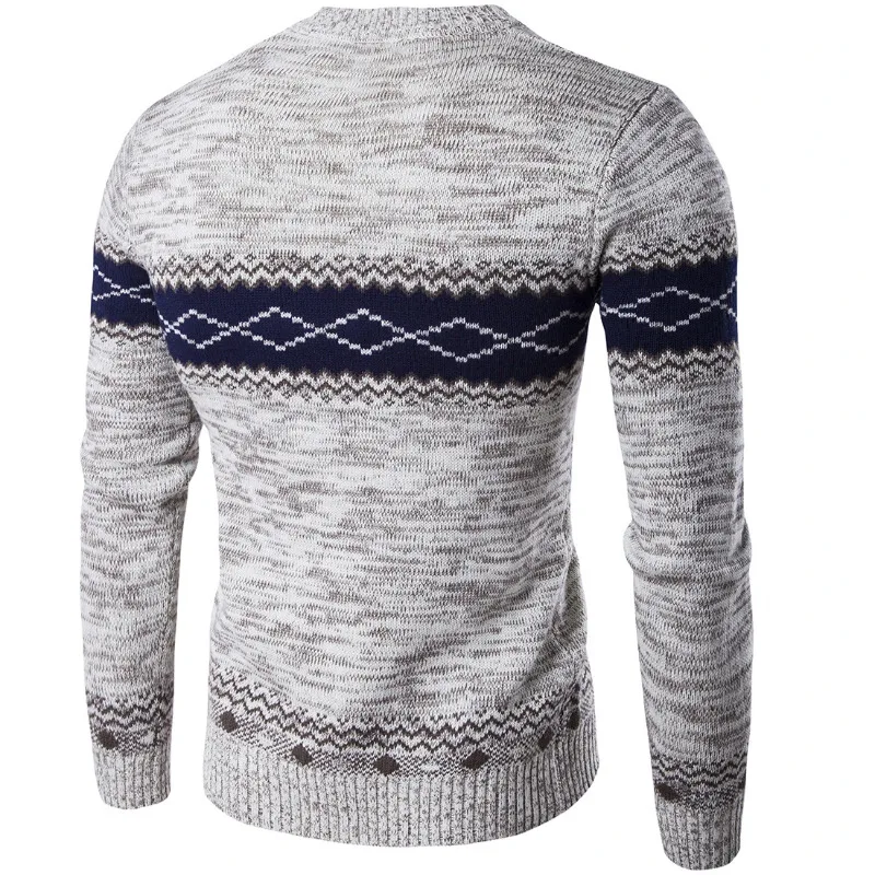New Autumn Winter Sweaters Casual Pullovers Knitted Sweater Men Navy Long Sleeve High Quality Pullovers Homme Warm Knitwear 2021