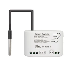 WiFi - Enabled Smart Temperature Switch with Monitoring Thermostat - AC 85 - 250V