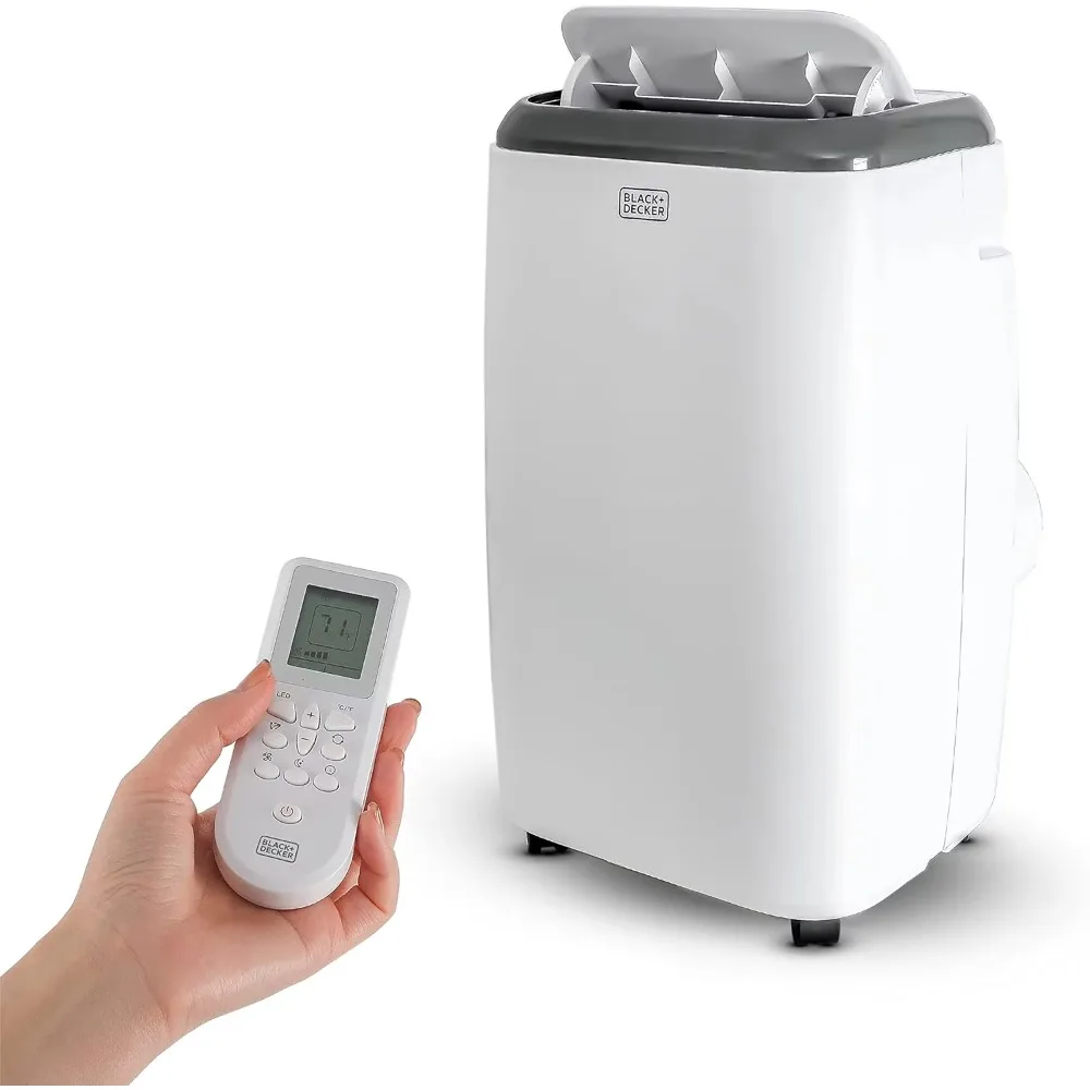 8,000 BTU Portable Air Conditioner with Remote Control, White