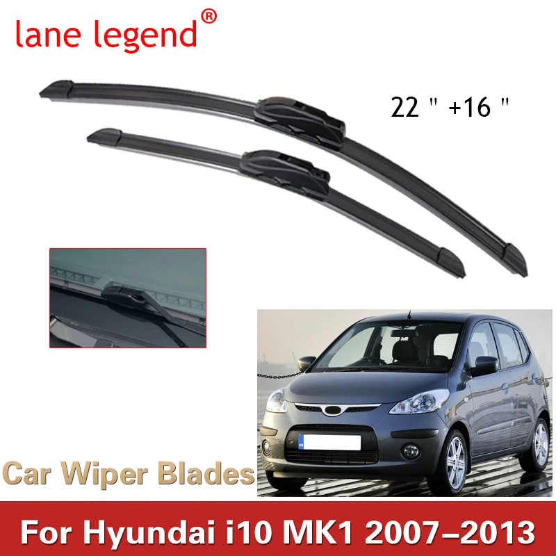 

Car Front Window Washer Windscreen Windshield Wiper Blades Arm For Hyundai I10 Mk1 2007 2008 2009 2010 2011 2012 2013