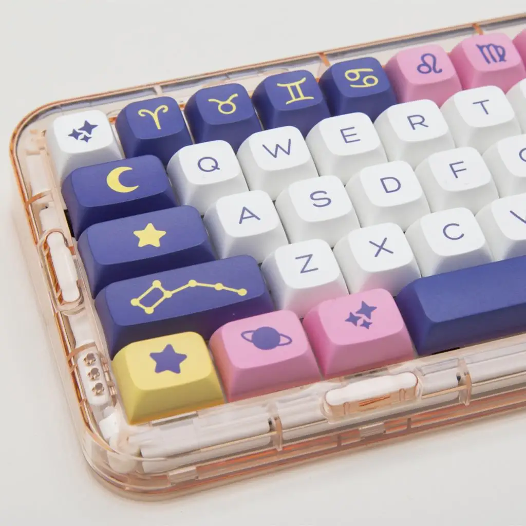 

132 Keys Constellation XDA Profile Keycap For Cherry MX Switch Mechanical Keyboard PBT Keycaps Anime Cute Key caps DIY Custom