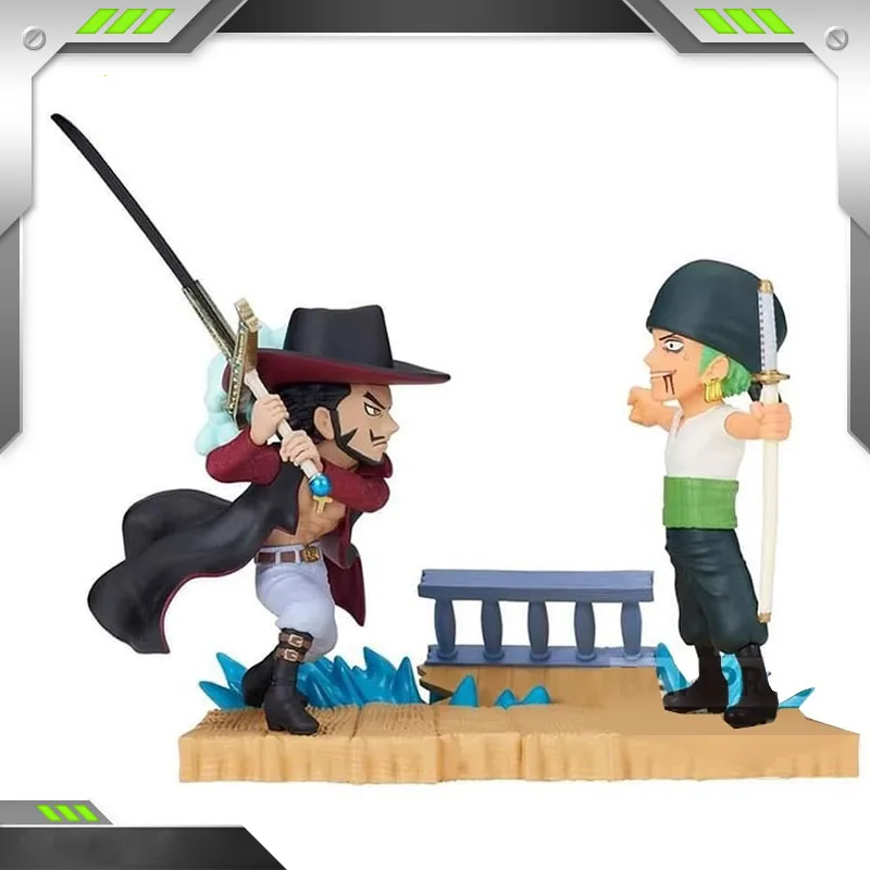 

BANDAI Anime One Piece Dracule Mihawk Roronoa Zoro Finished Product Action Figures Action Toy Figures Christmas Gifts