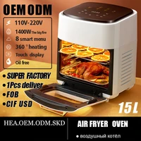Smart Air Fryer Oven With 15 L Capacity Visual Window Touch Function Panel Versatile Cooking with Easy Clean-Up Anti Dry Burning 1