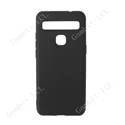 Silicone Soft TPU Protective Back Shell for TCL 10L (TPU Black)