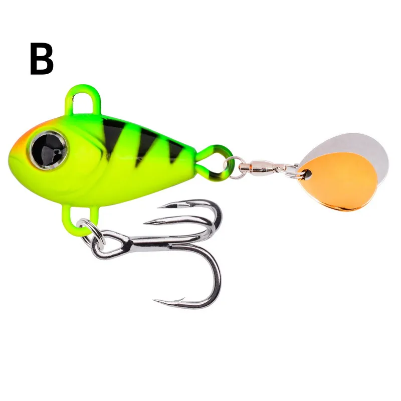 Neue Metall-Vib-Rotationslöffel-Vibrationsköder für Hecht, Barsch, Winter-Jigs, Spinner, Hartköder, Pesca Angelzubehör – Detail 16