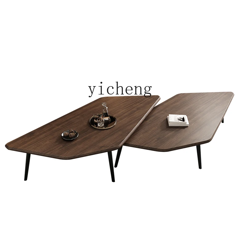

Zk Modern Simple Shaped Coffee Table Desk Home Living Room Small Apartment Creative Side Table