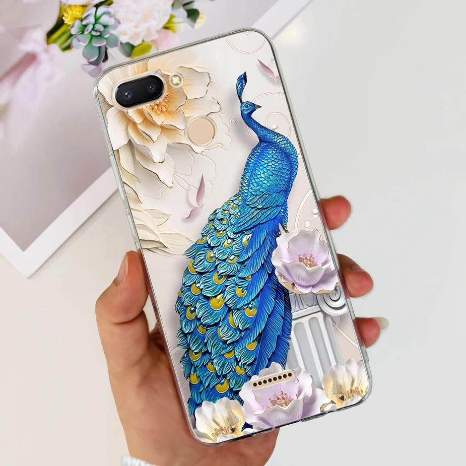 Cute Painted Clear Silicone Phone Case - Soft TPU Shell with Bumper Protection
