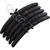 5pcs/Lot Fabric Coated Hanger Sponge Padded Hangers Hanging Clothes Hangers Hotel Shop Display Rack Hangers 18 Colors 38.5CM 4