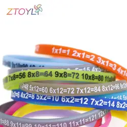 12Pcs/Set Multiplication Tables Soft Silicone Bracelet Learn Math Education Wristband For Kids Preschool Teaching Aids Math Toy