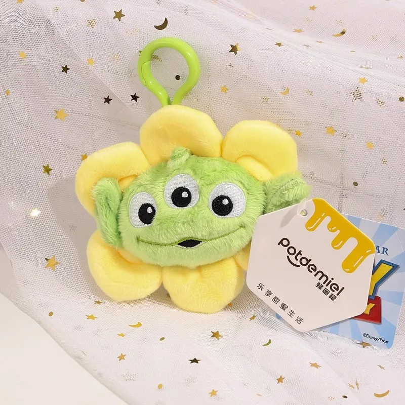 Anime Disney Alien Mr.Q Stuffed Plush Toy Backpack Pendant Cartoon Cute Keychain Doll keyring Children's Toy Birthday Party Gift 4