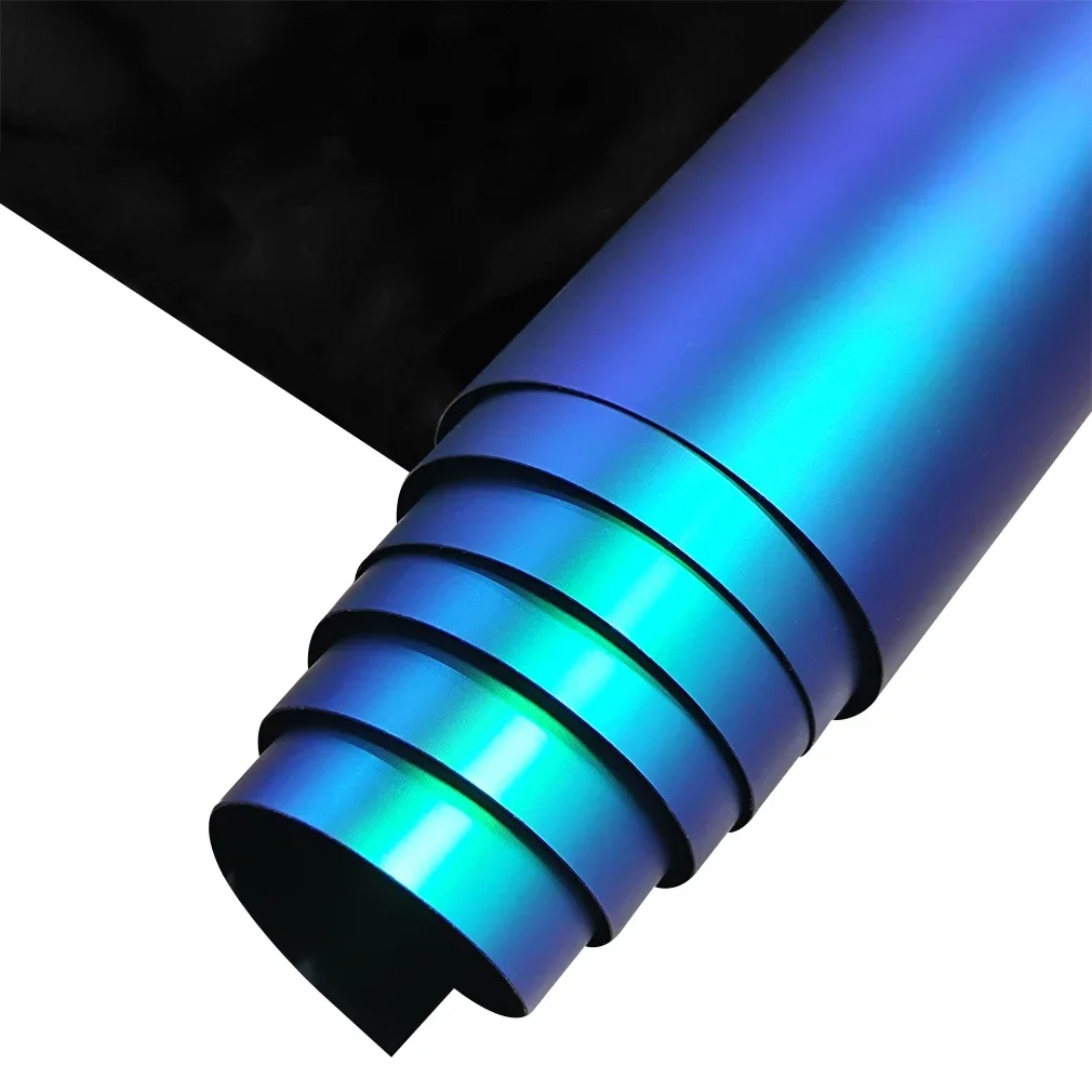 Holographic Iridescent Rainbow TPU Faux Leather Mirrored Synthetic Leather Fabric Roll For DIY Sewing Cloth Bow Earring Material