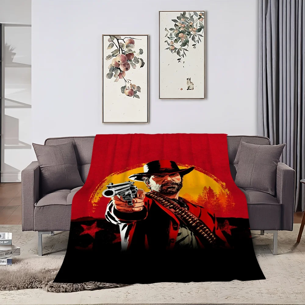 R-Red D-Dead R-RedemptionS 2 Skicomfort Warm Soft Home Kids Lunch Blanket Suitable For Living Room Office Daily Travel Gifts 3