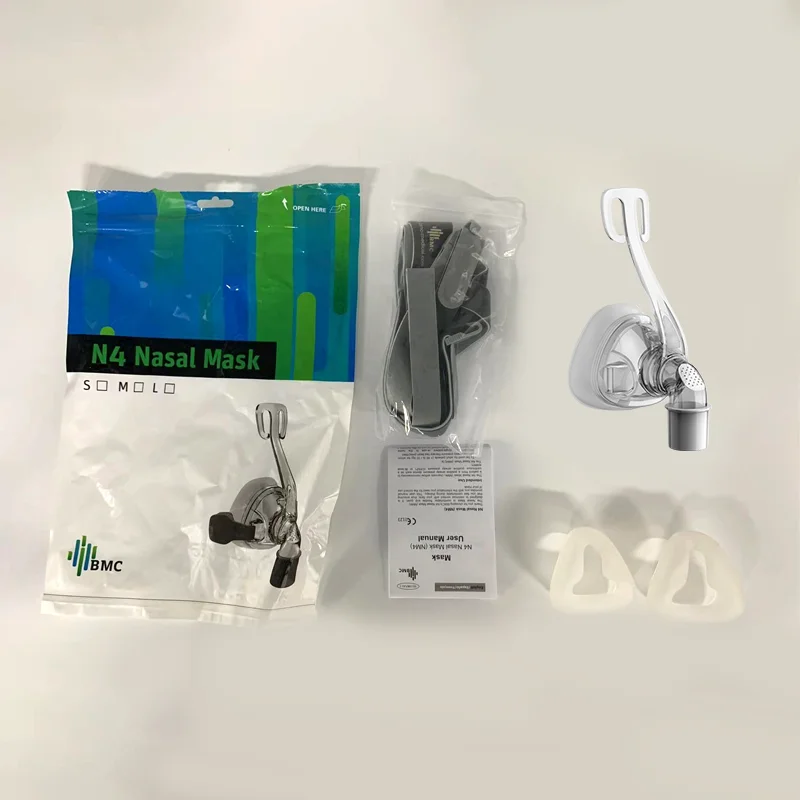 BMC NM4-S/M/L 鼻マスク CPAP マスク いびき防止睡眠時無呼吸 ヘッドギア付き CPAP BiPAP マシン 22mm  直径に適しています