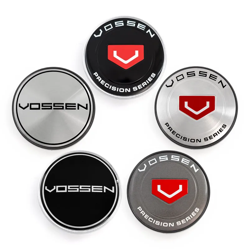 4PCS/lot 60MM VOSSEN Car Wheel Center Hub Caps Car Emblem Badge Wheel Center Cap label car styling accessories wheel center caps wheel center hub cap sticker
