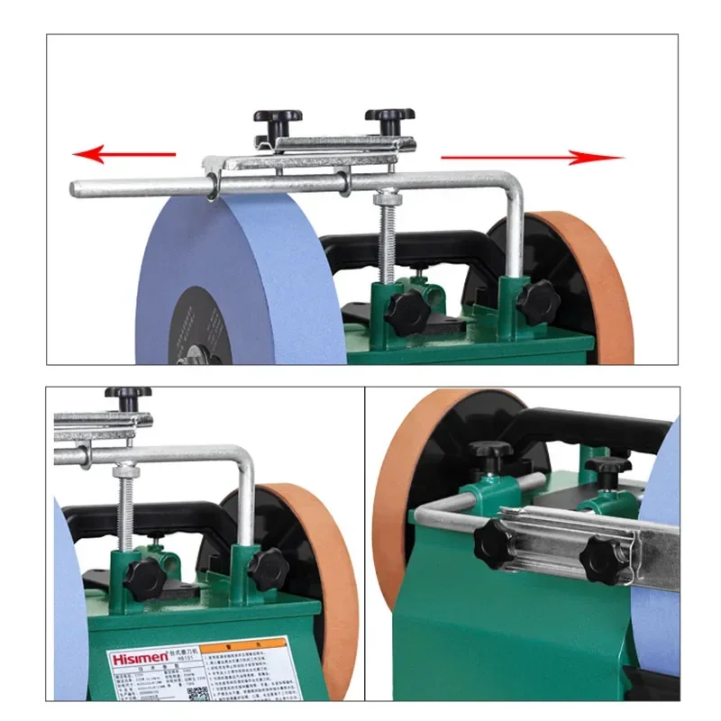 H8101/0 Inch Positive and Negative White Fused Alumina Sharpener Low Speed Grinder Polishing Machine Desktop Grinding Machine 6