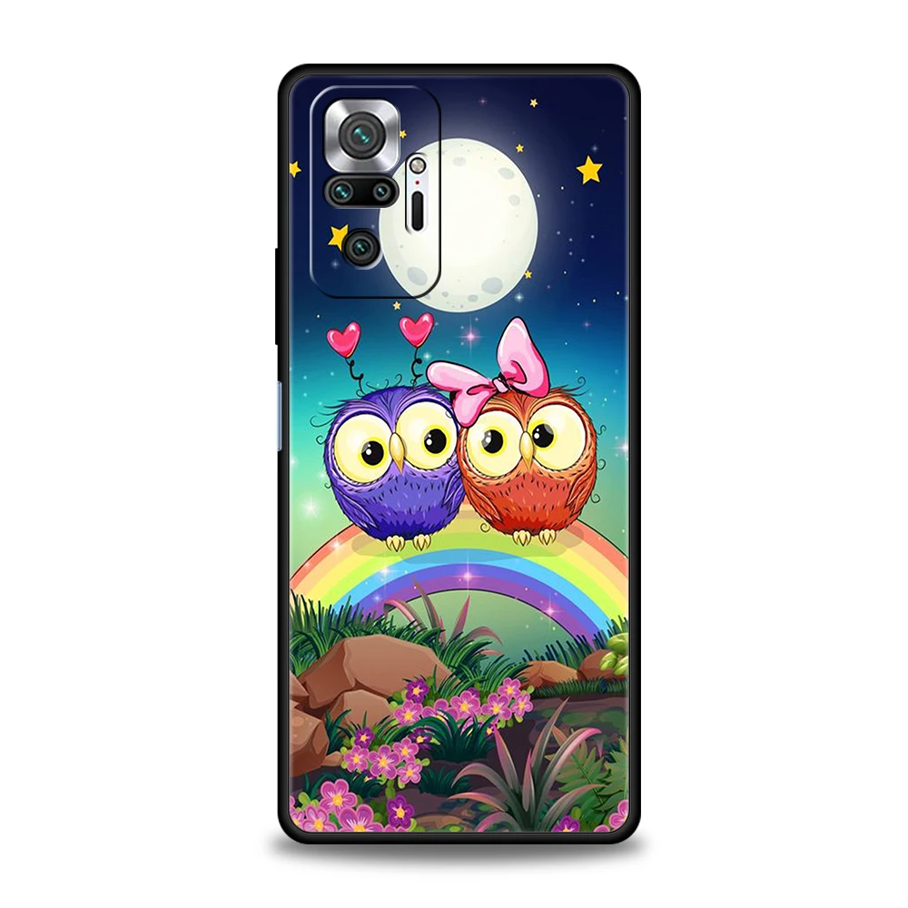 Adorable Cartoon Owl Silicone Phone Case - Stylish and Protective Cover