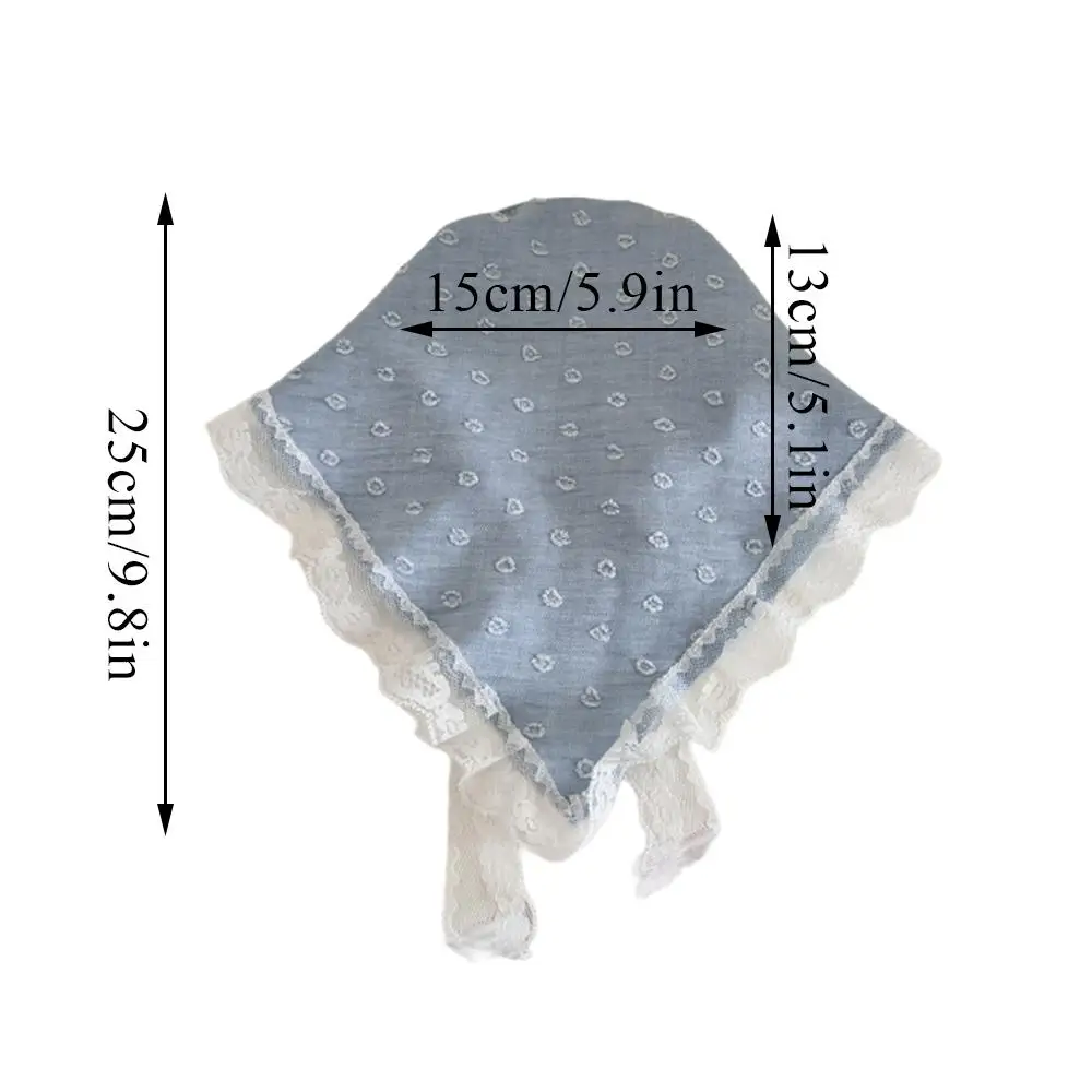 Sweet Lace Headscarf Triangle Hair Scarf Gilrs Holiday Retro Hair Bands Bandana Headwarp Headwear Floral Lace Hair Scarf Wraps