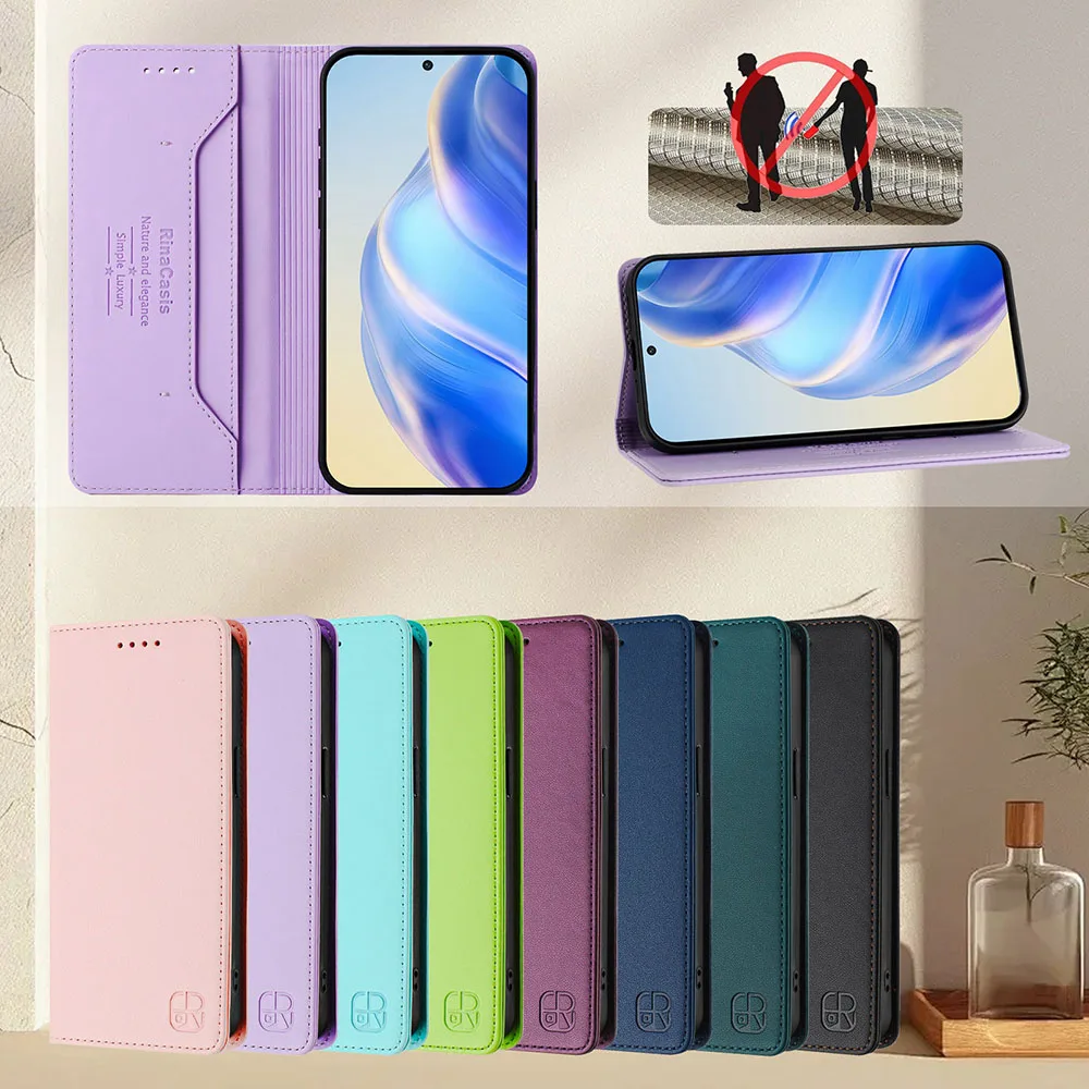 Magnetic Leather Flip Wallet Phone Cover