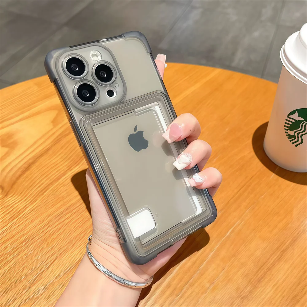ตัวเลือกสินค้า เคสซิลิโคนใส TPU ป้องกันรอย สำหรับ iPhone 17/16/15/14/13/12/11 Pro Max Plus