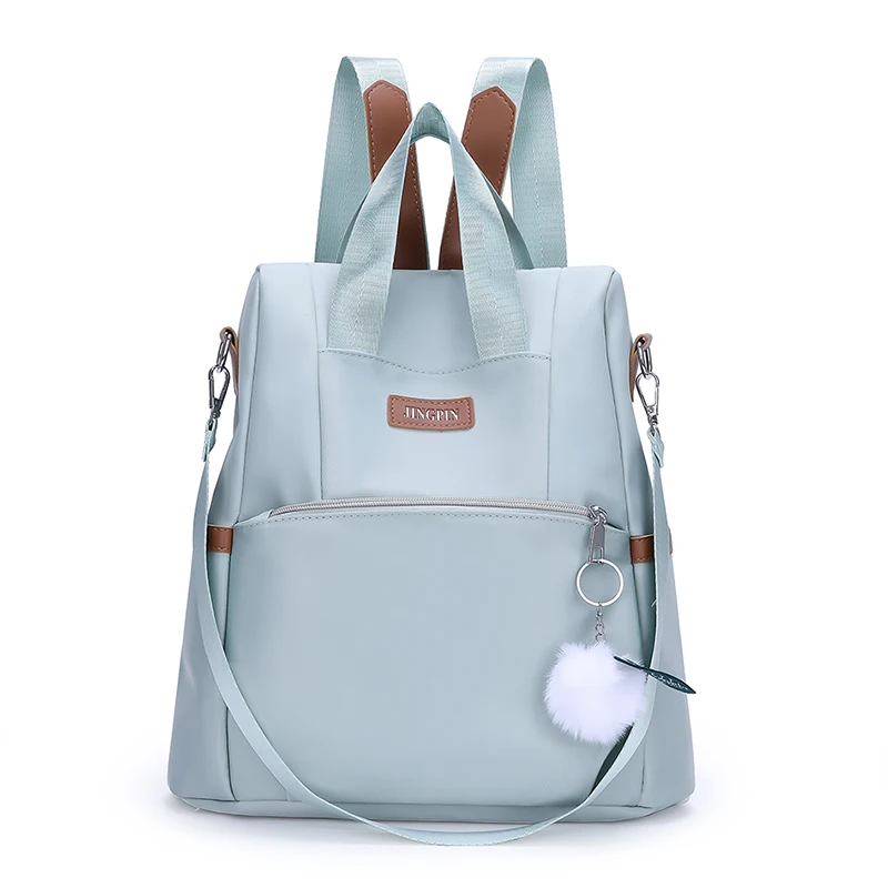 Mochila antiroubo de grande capacidade para mulheres, estilo simples, viagem casual, tecido impermeável, bolsa de ombro feminina, nova, 2023