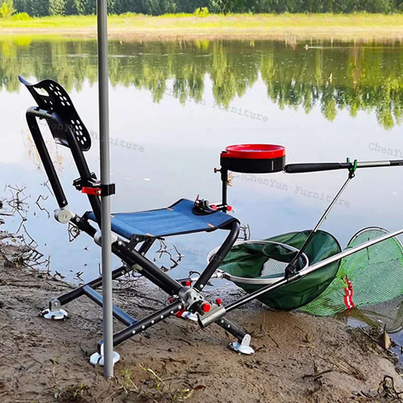 All Terrain Bait Disc Fishing Chairs Fold Portable Multifunction Backrest Fishing Chairs Banco De Pesca Entertainment