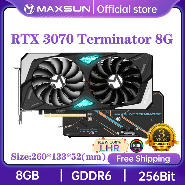 Maxsun-グラフィックカードtx 8g,gddr6 gpu,nvidia,pc 256,6ビット,pci Express x16,4.0 rgb,ビデオカード,新品 _ - AliExpress Mobile